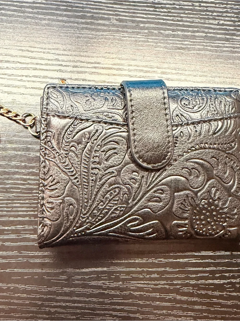 Embossed RFID Wallet Keychain – Stylish & Practical